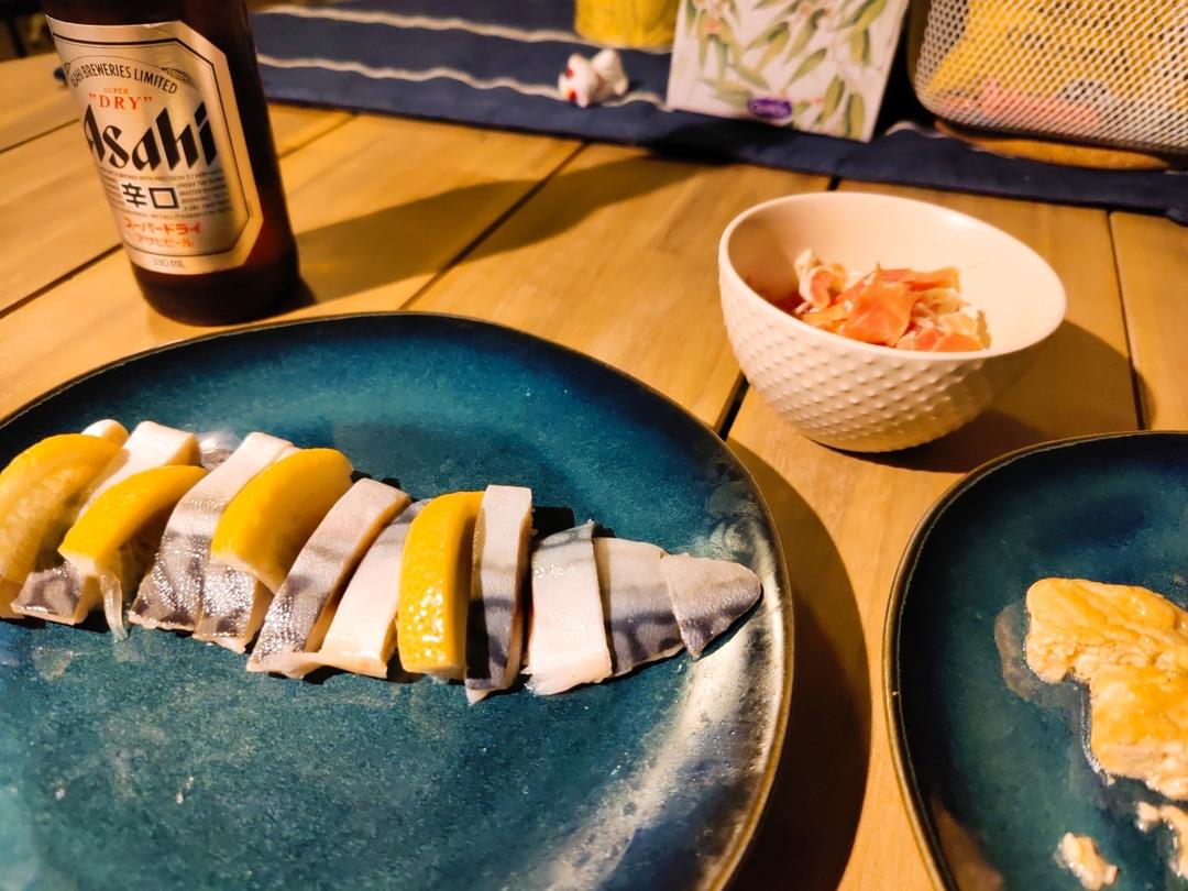 醋浸青花鱼刺身