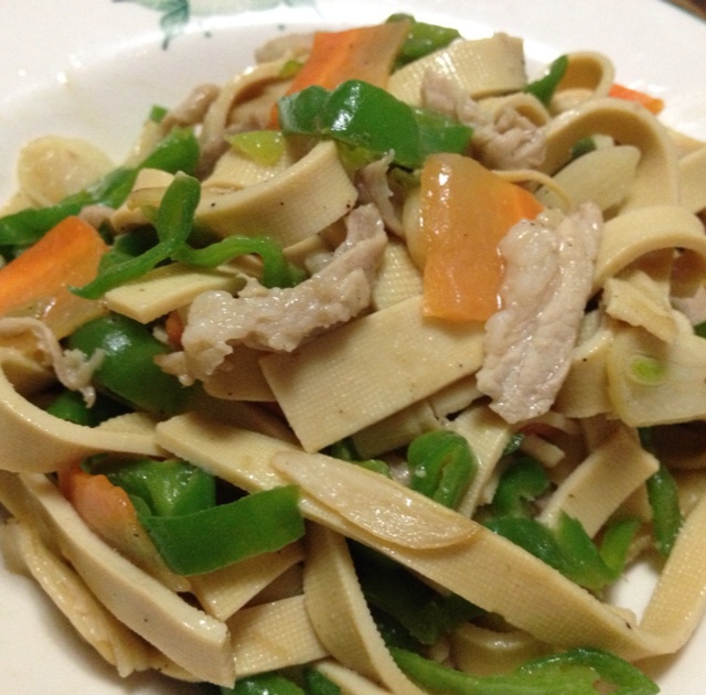 东北尖椒干豆腐