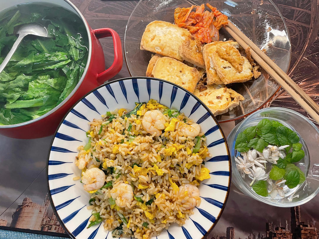 全网最好吃的【虾仁炒饭】！