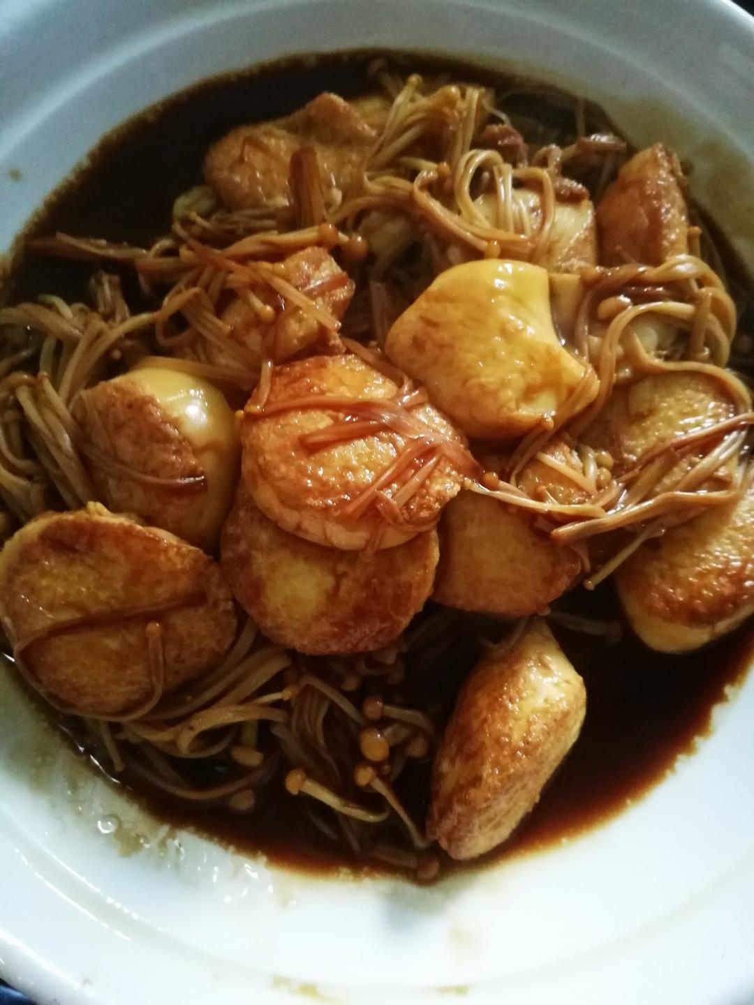 超级下饭菜--金针菇日本豆腐