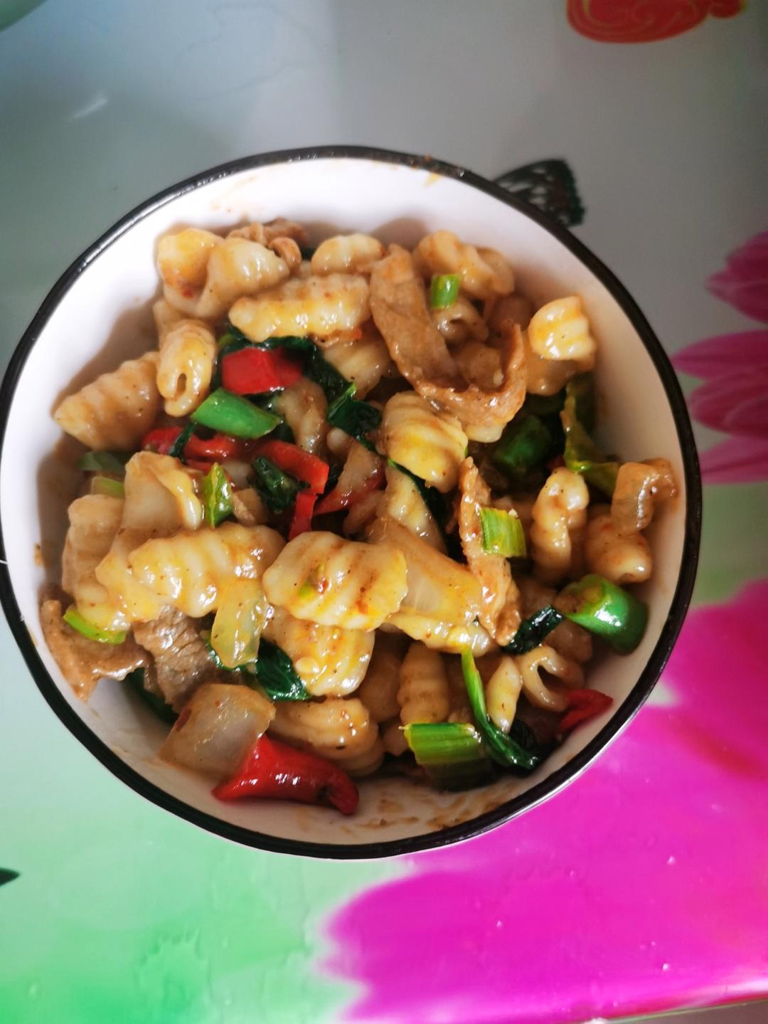 素炒麻食