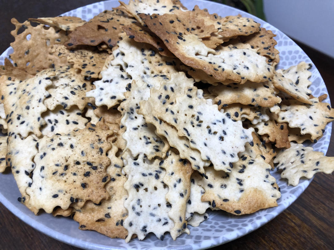 废弃酵种造起来-香葱苏打饼干