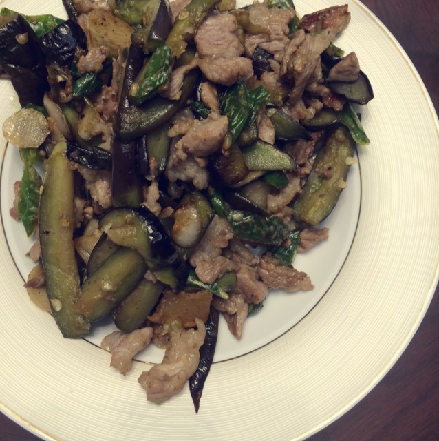 茄子炒肉