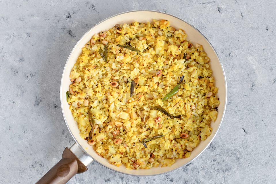 Poha or Powa - Indian Rice Dish