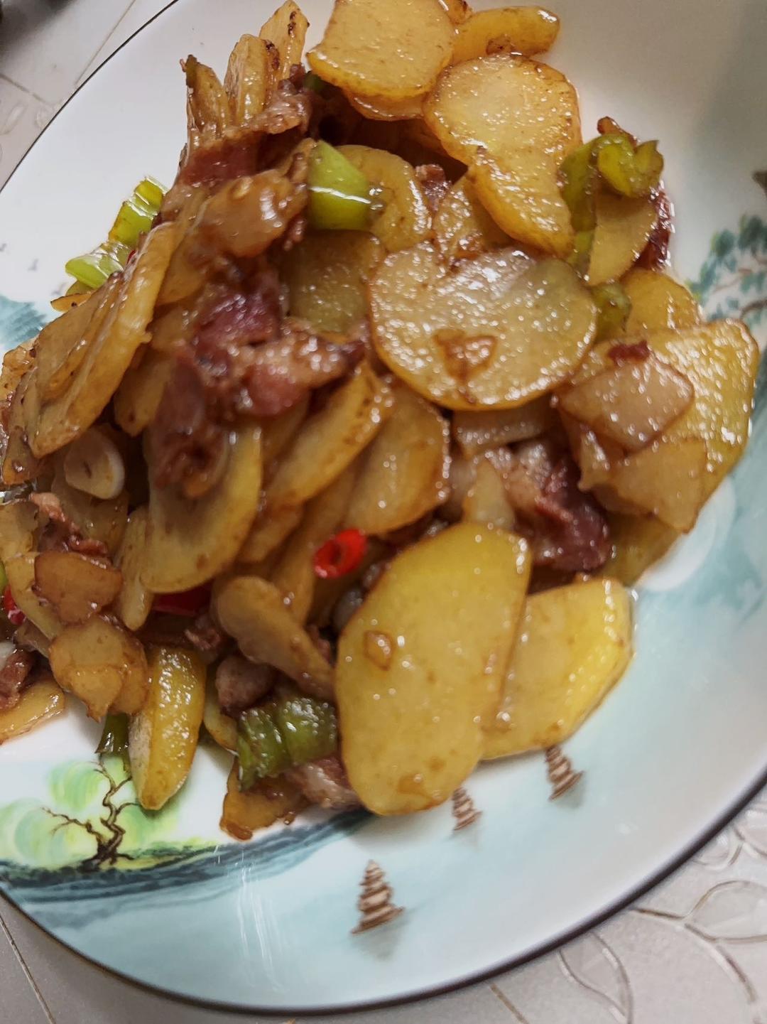 黑椒培根土豆片