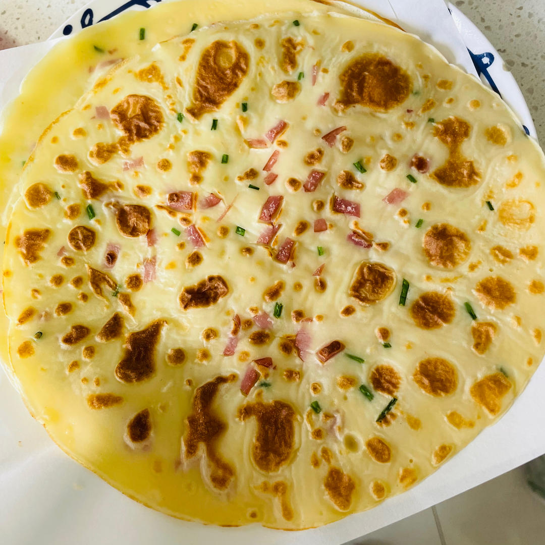 简单快手蔬菜鸡蛋煎饼