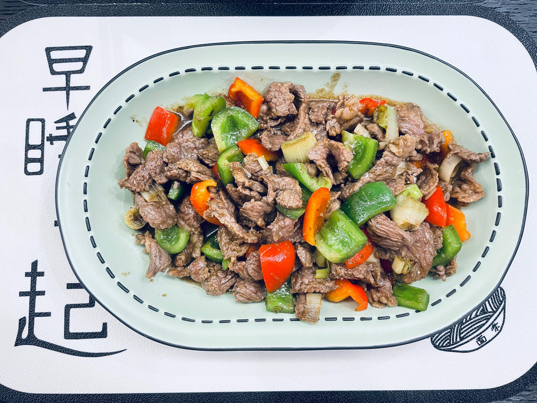 孜然大葱炒牛肉