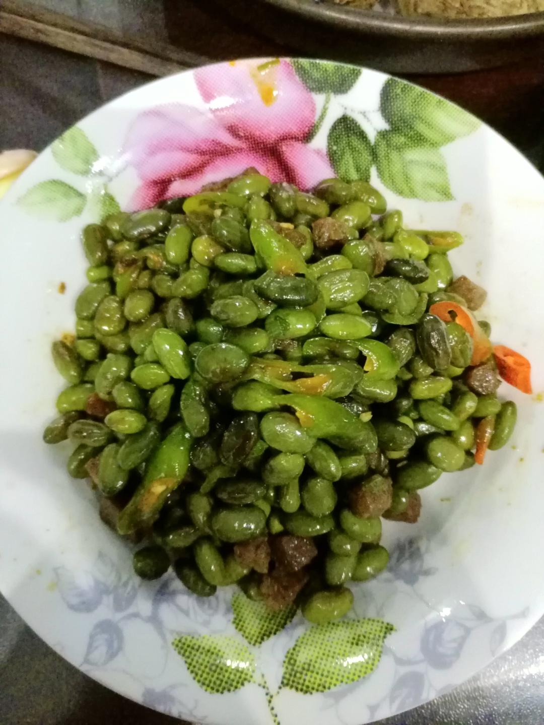清炒毛豆粒