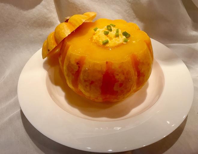 【年夜饭】金瓜金沙蛋羹盅的做法