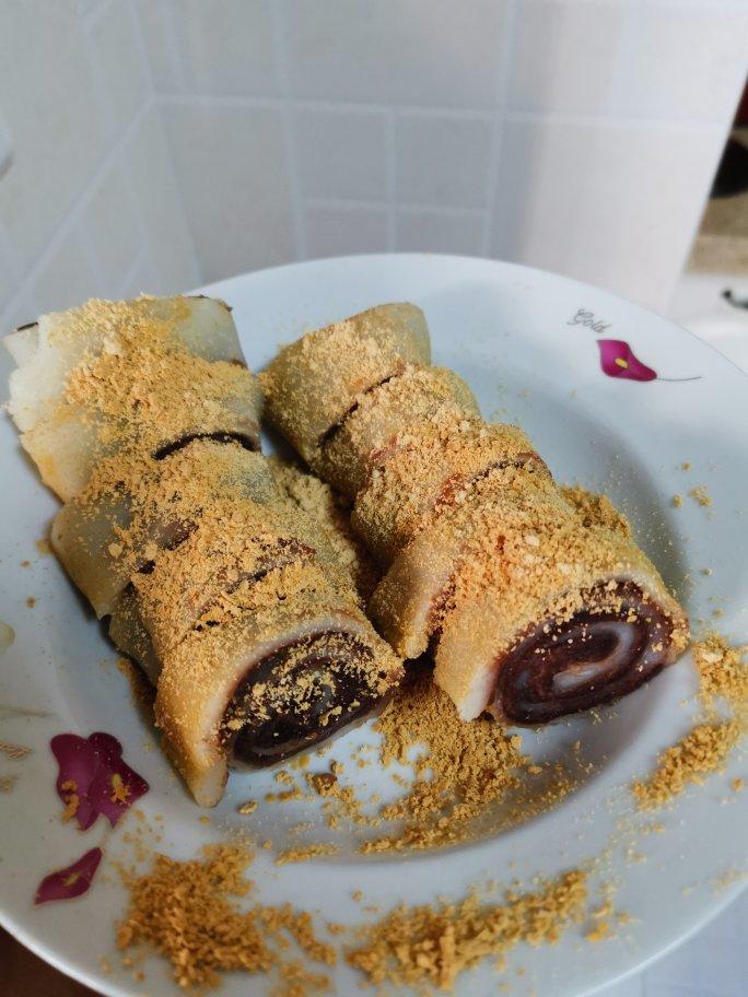 此配方做出的驴打滚无比软糯，放一天还是软的