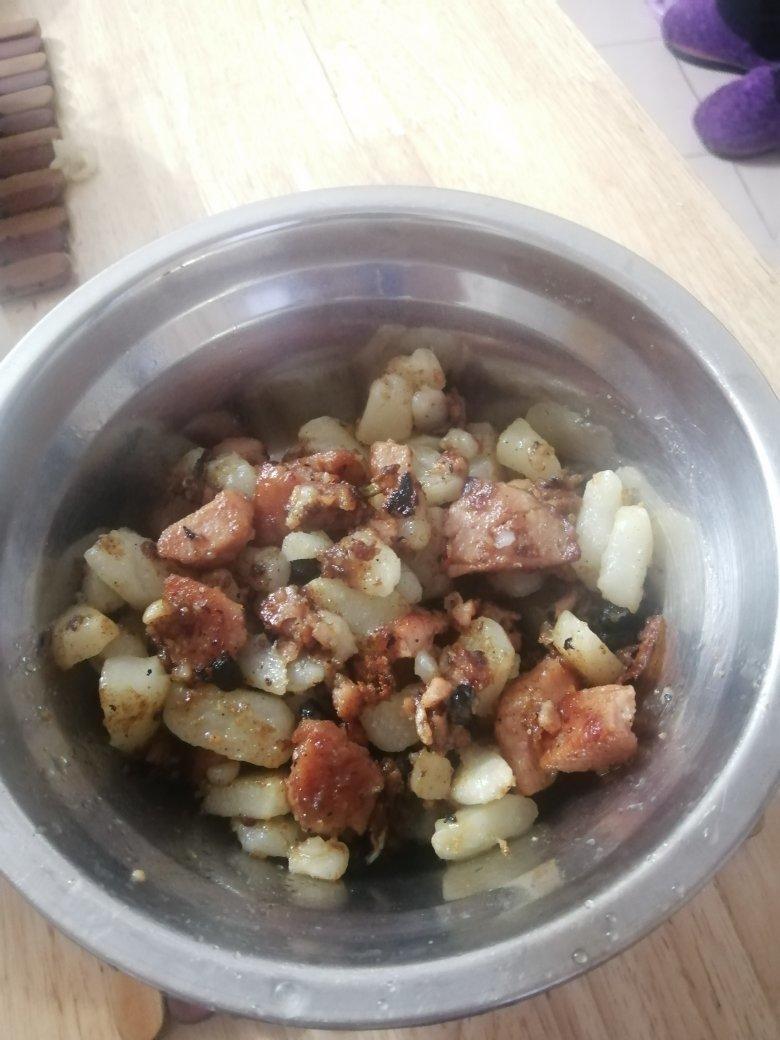 孜然土豆午餐肉