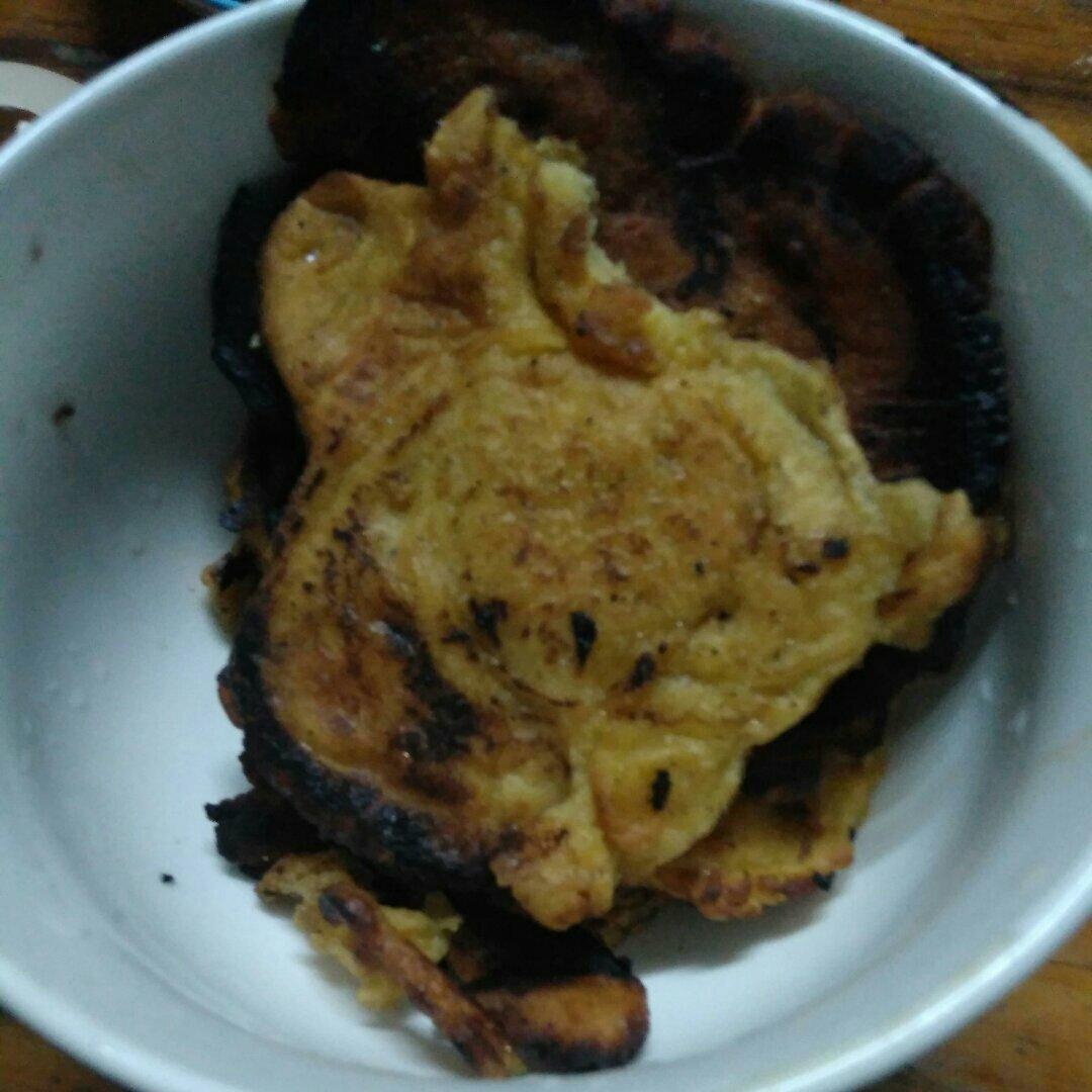 葱香玉米面鸡蛋饼