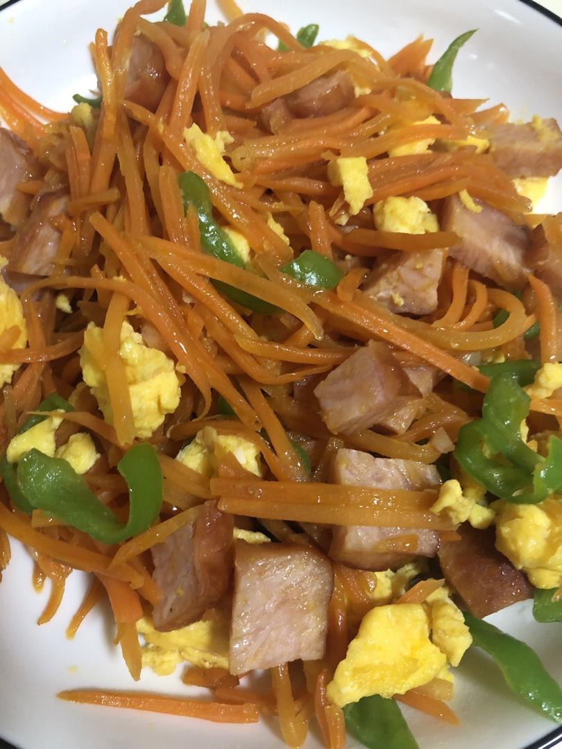 胡萝卜炒鸡蛋