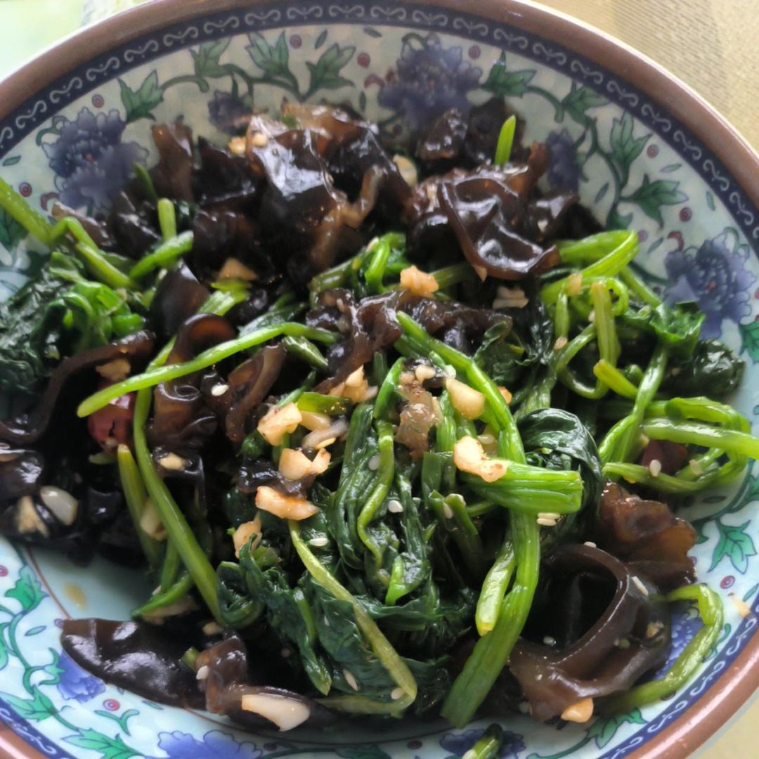 ✅第24道低卡减脂菜✨清脆爽口的凉拌菠菜木耳🌿