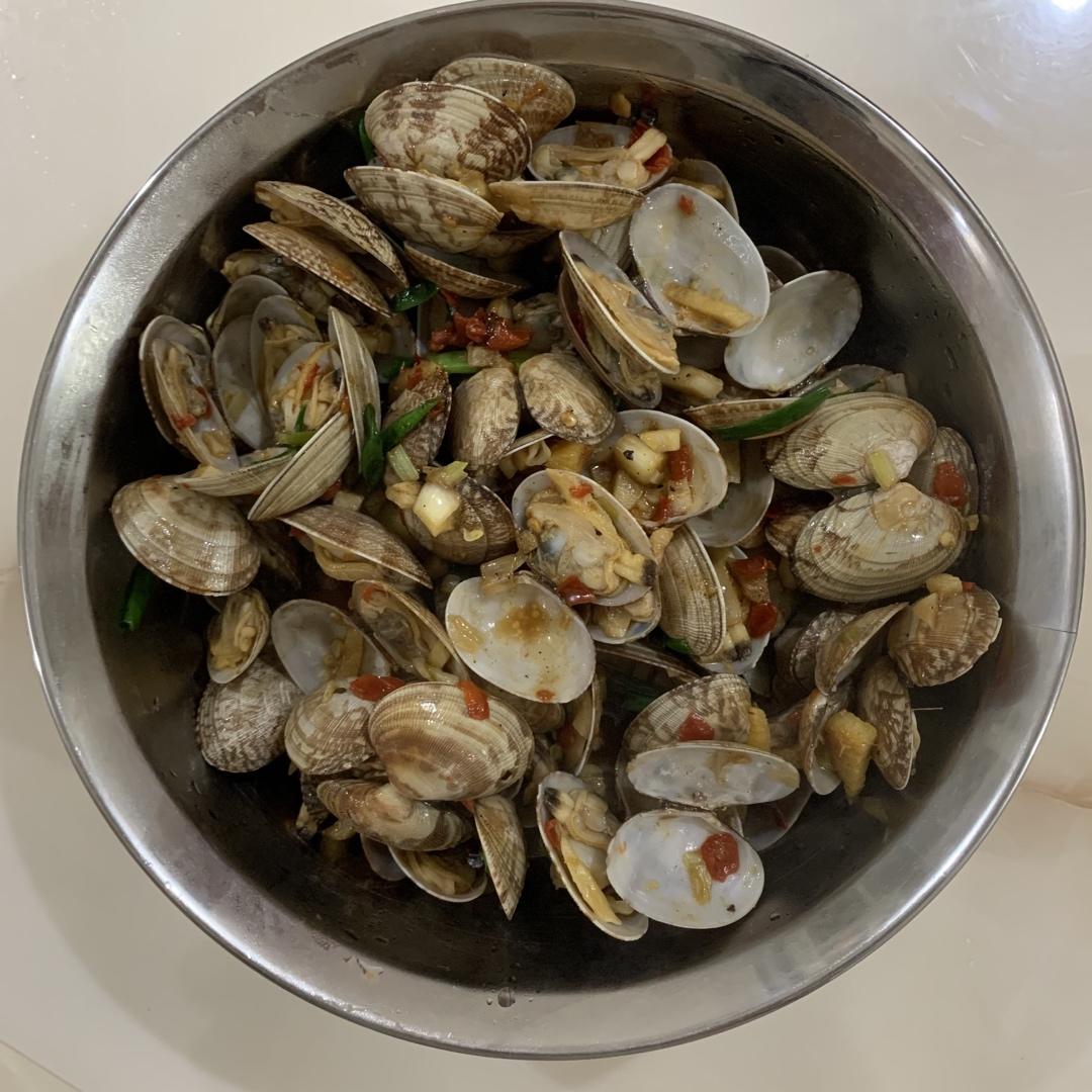 香辣炒花甲