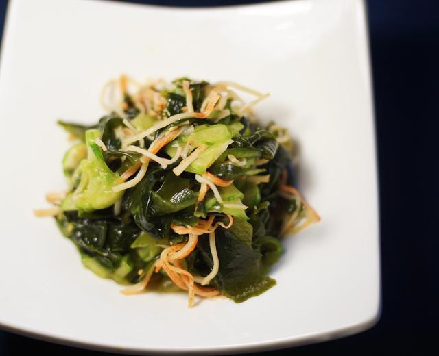 日式醋渍裙带菜黄瓜 | Japanese Seaweed & Cucumber  Salad的做法