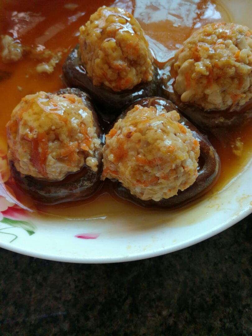 豆腐肉末酿香菇