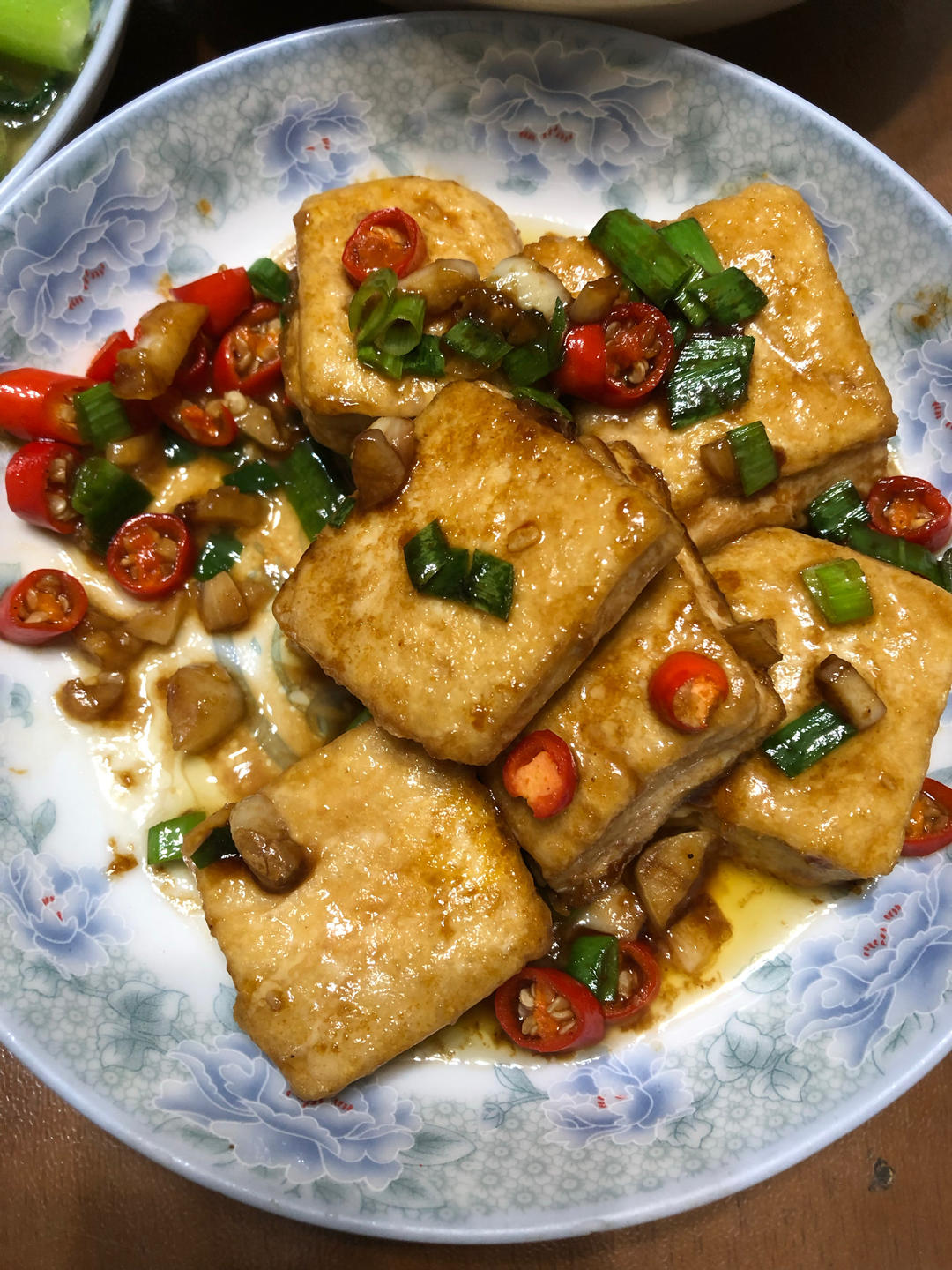 焖煎豆腐