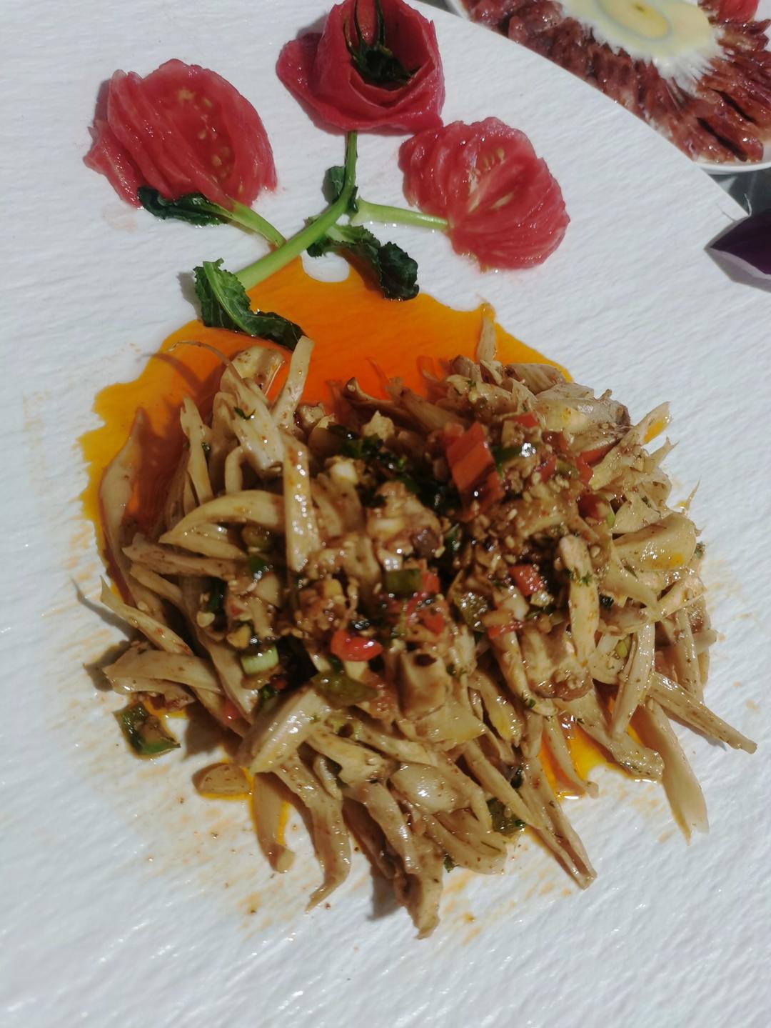 比肉还好吃的【手撕凉拌杏鲍菇】，上桌扫光光