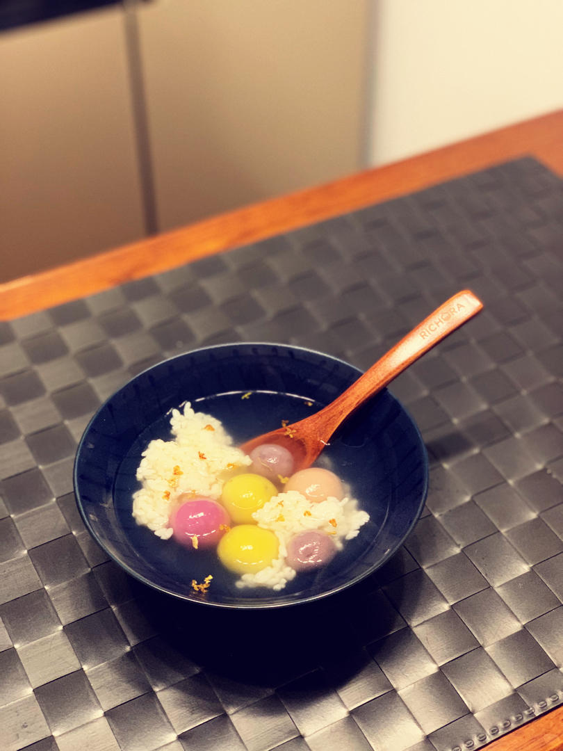 桂花酒酿汤圆图片大全 尚豆小厨的桂花酒酿汤圆图片