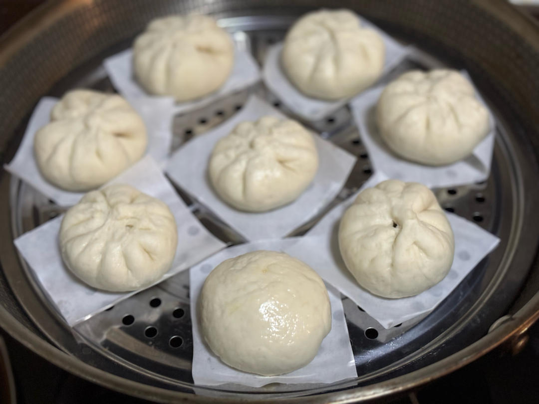高筋面粉馒头。记录用量