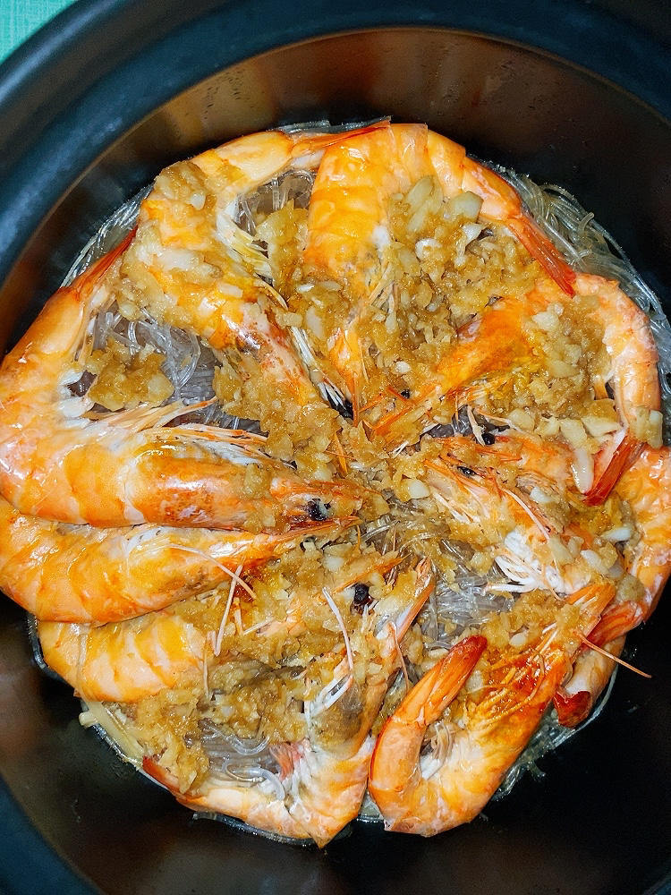 蒜蓉粉丝虾煲