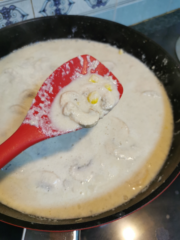 超容易上手—玉米鸡肉忌廉浓汤的做法 步骤7
