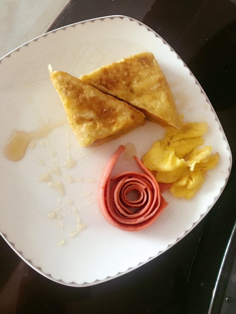 吐司这样做👉好吃到爆❗️紫薯芋泥西多士❗️