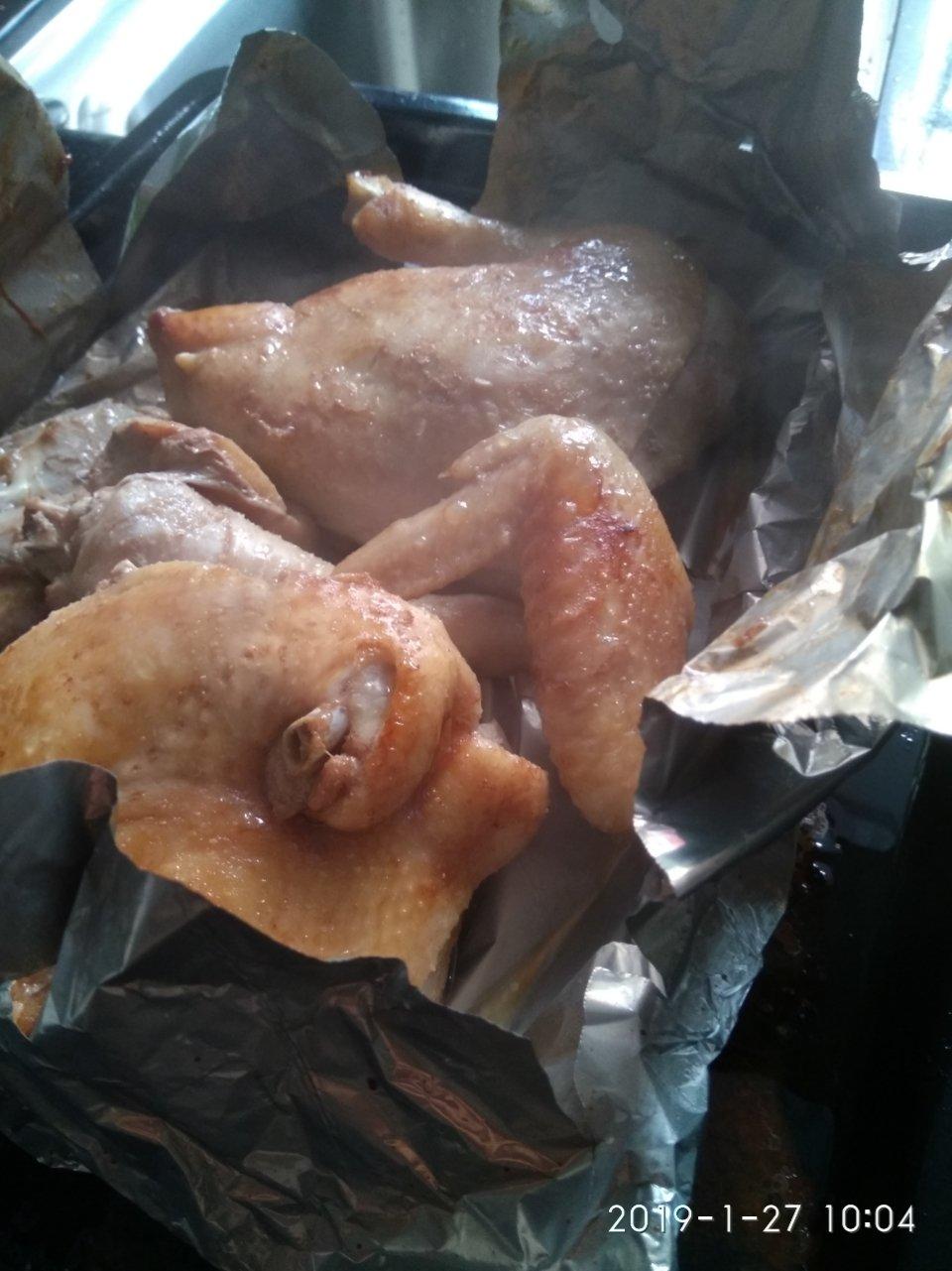 a君紫兰做的锡纸盐焗鸡