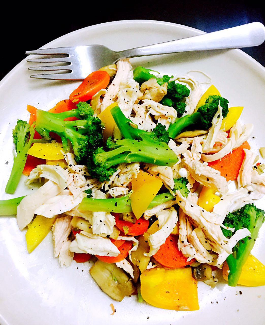 殇之姬做的鸡肉蔬菜沙拉