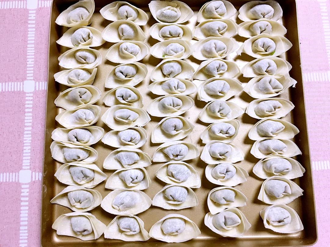 元宝馄饨的包法