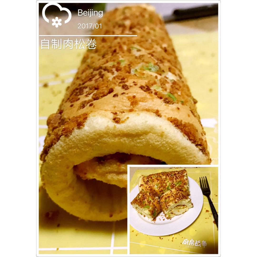 香葱肉松蛋糕卷