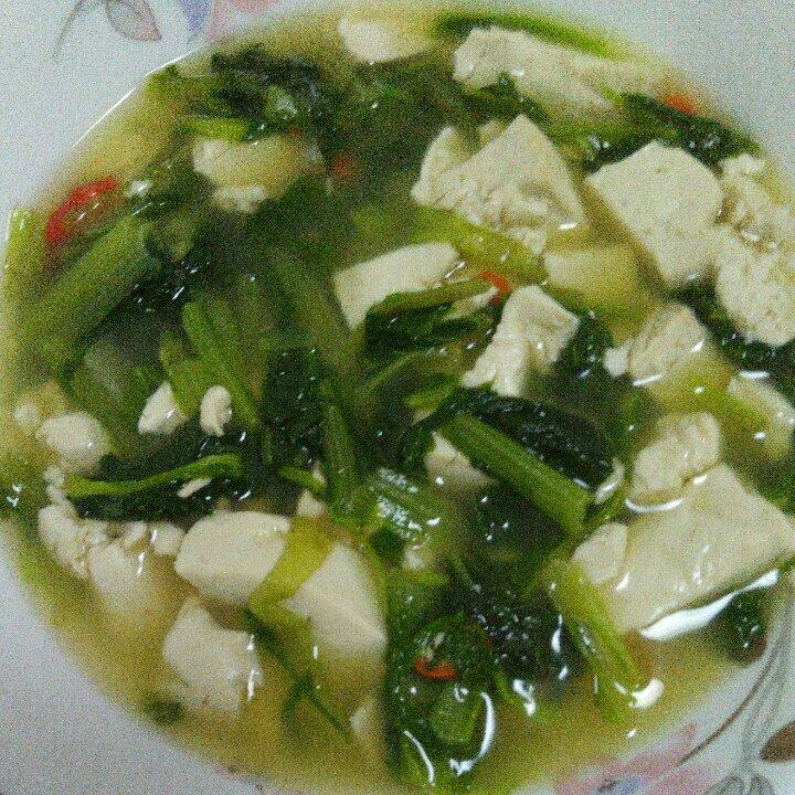 小白菜豆腐汤