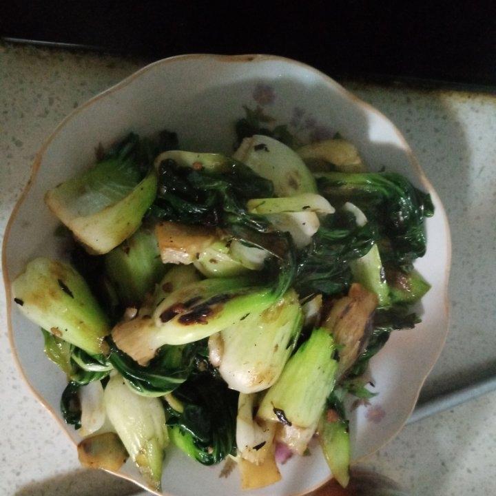 炒青菜，脆而不生，熟而不老