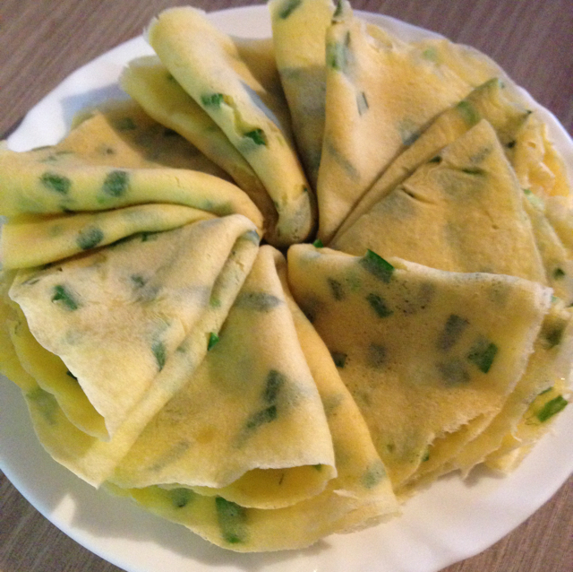 韭菜鸡蛋煎饼