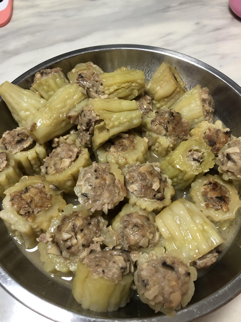 夏天消暑-苦瓜酿肉