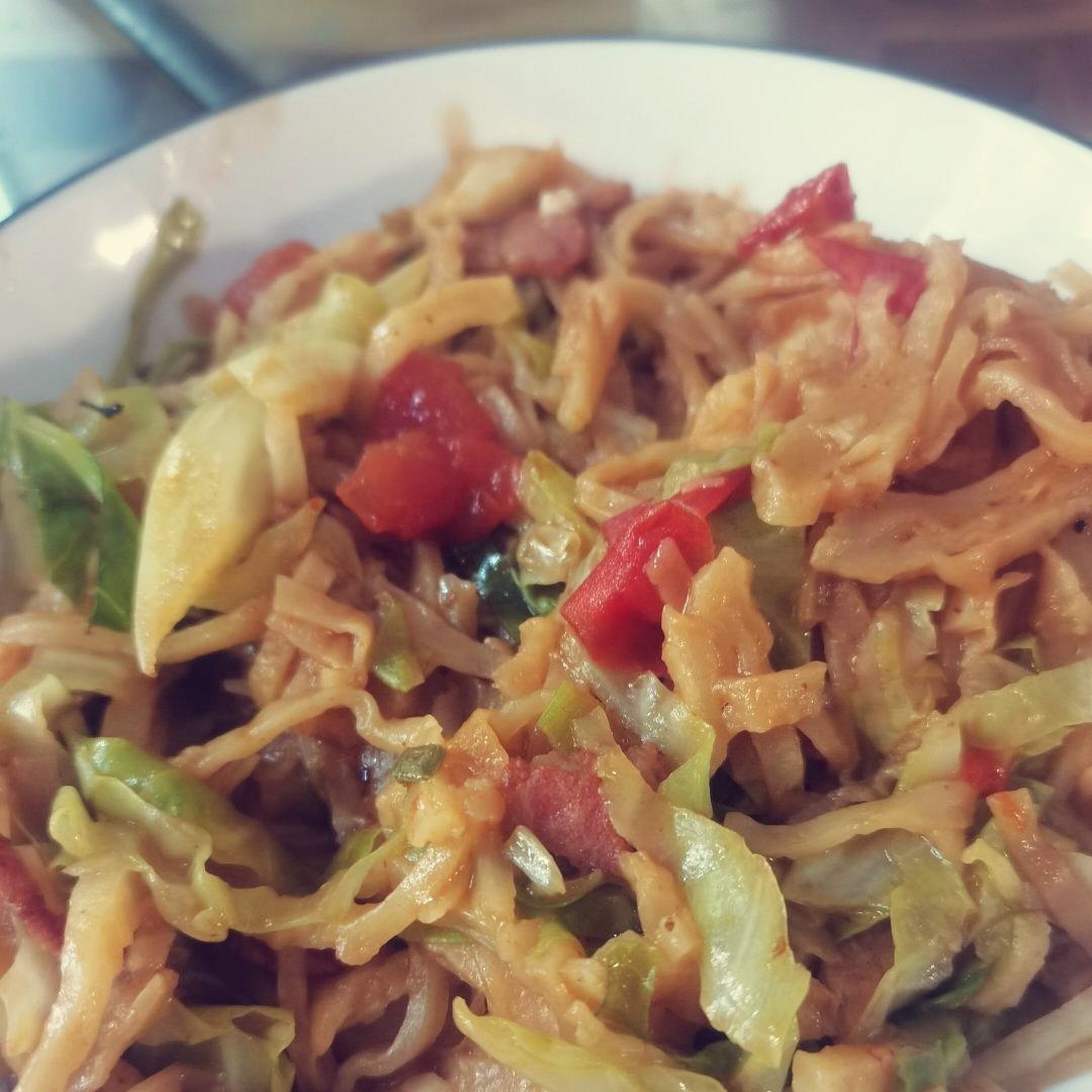 白菜烩饼丝