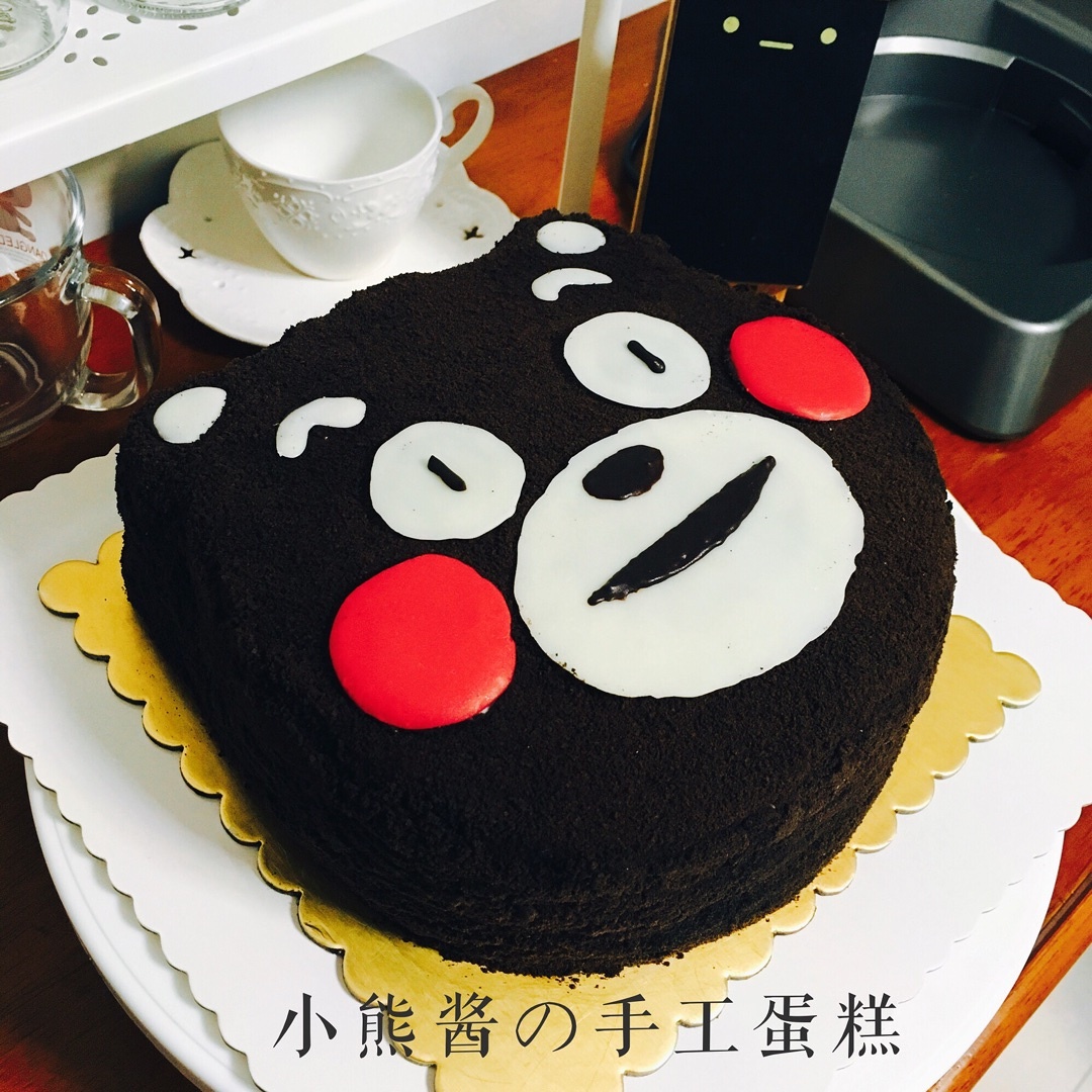 毛茸茸的熊本熊蛋糕的做法