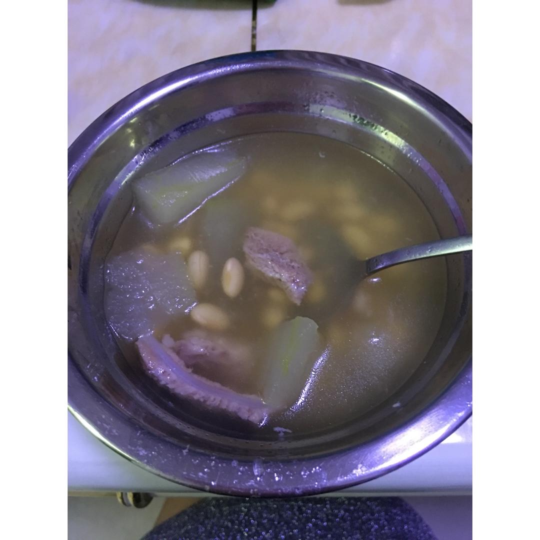 drowningfish做的广东靓汤黄豆冬瓜汤下火