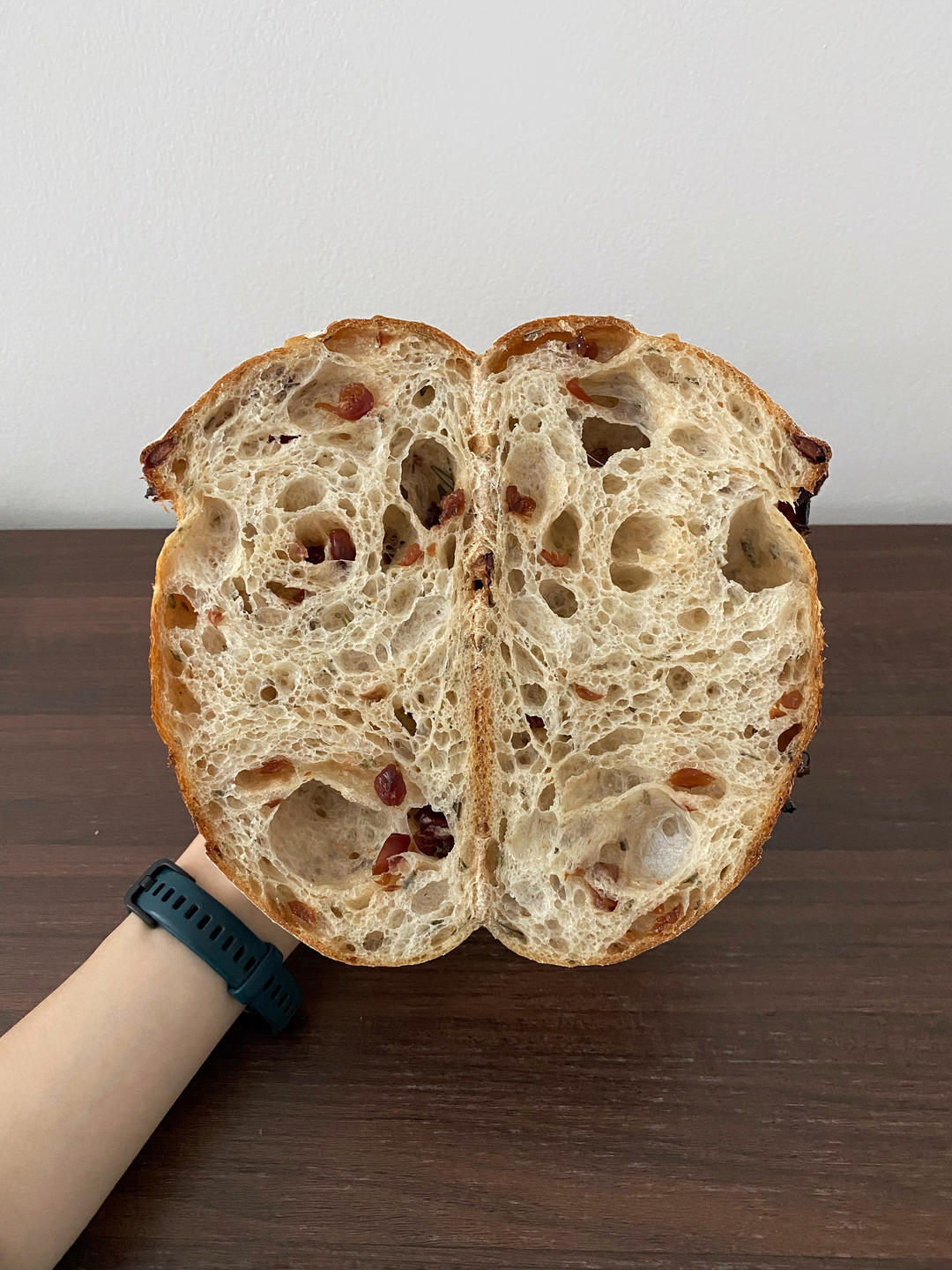 无油无糖·迷迭香蔓越莓硬欧包