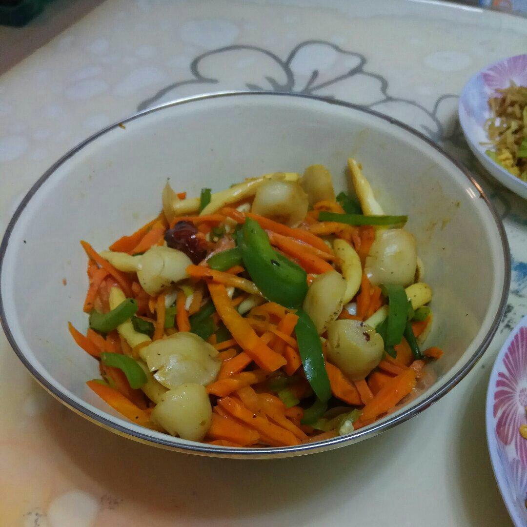 耗油虾仁白玉菇（快手小炒）