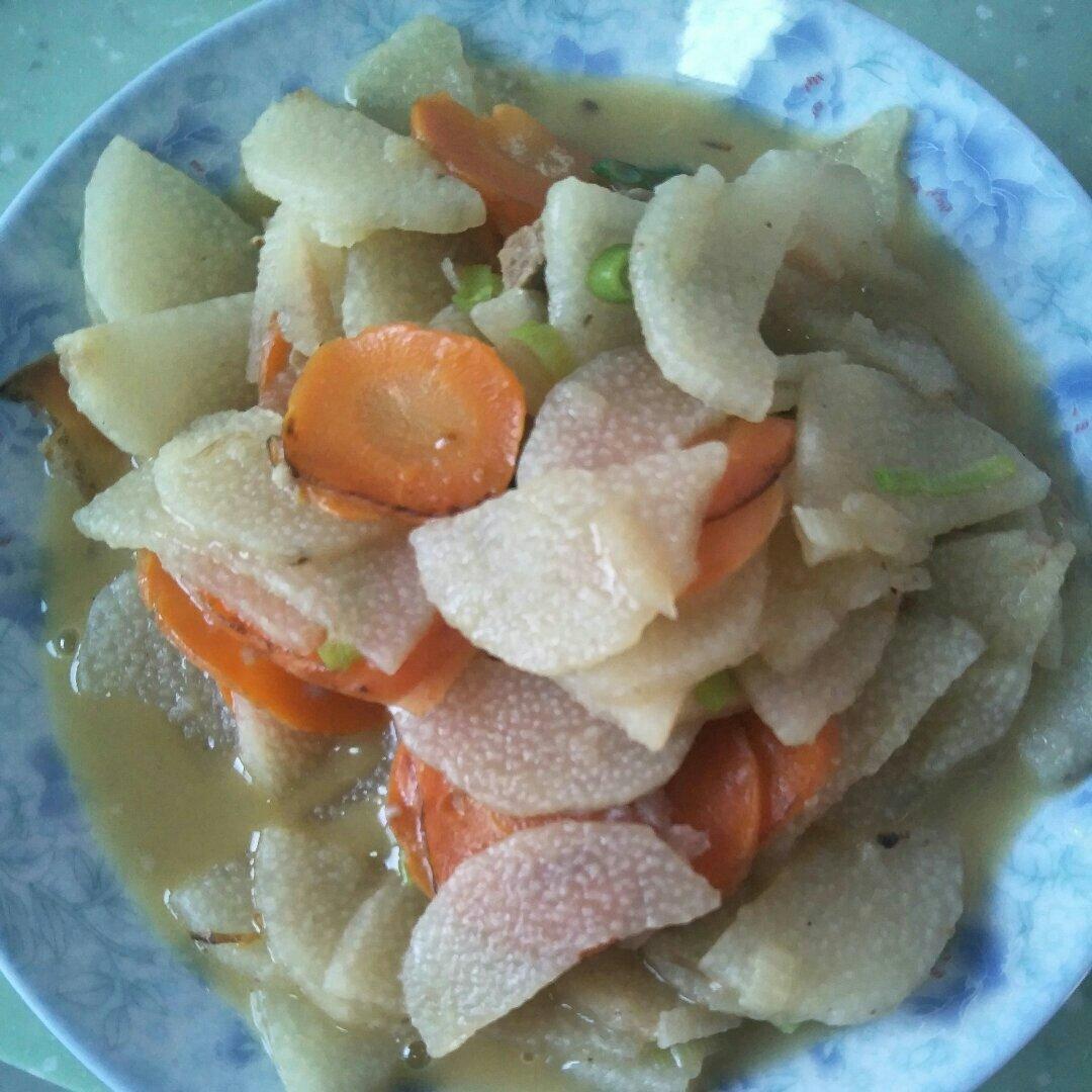 老丁的私房菜-清炒山药