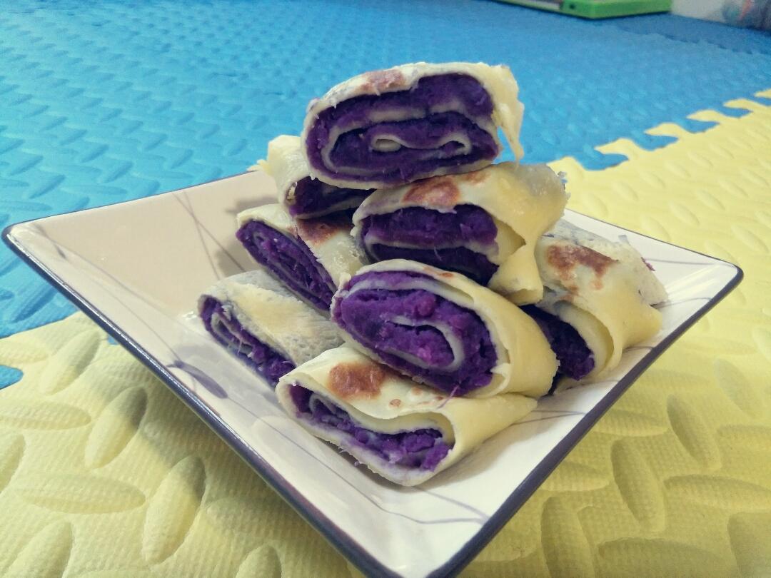 紫薯鸡蛋卷