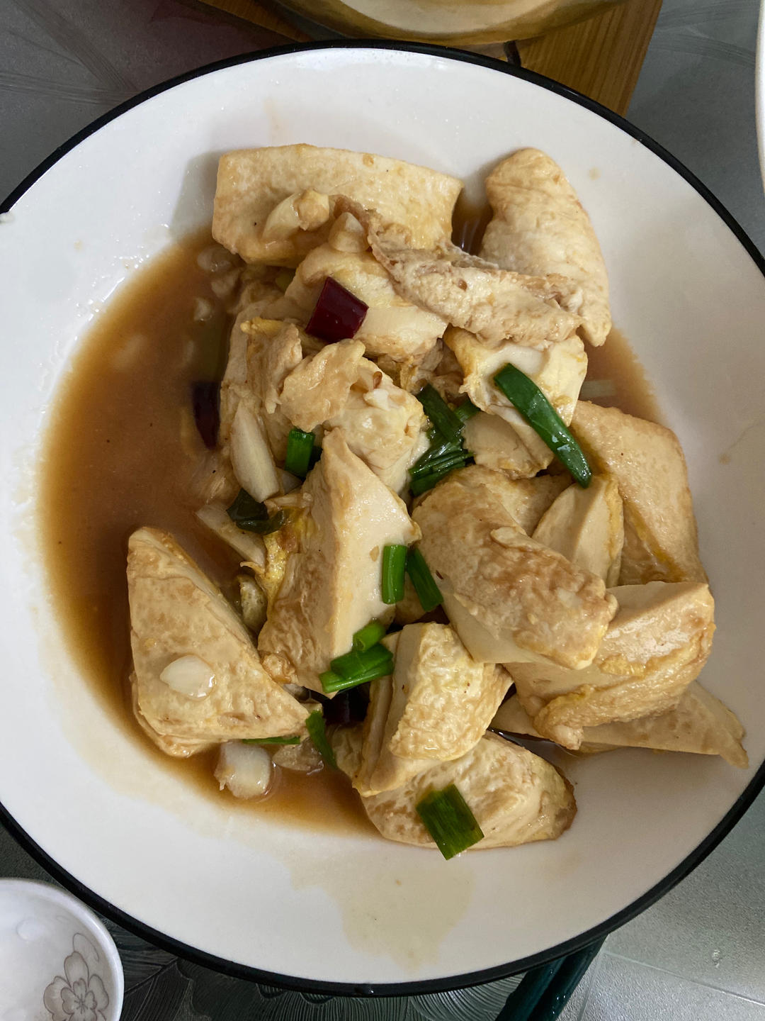 焖煎豆腐