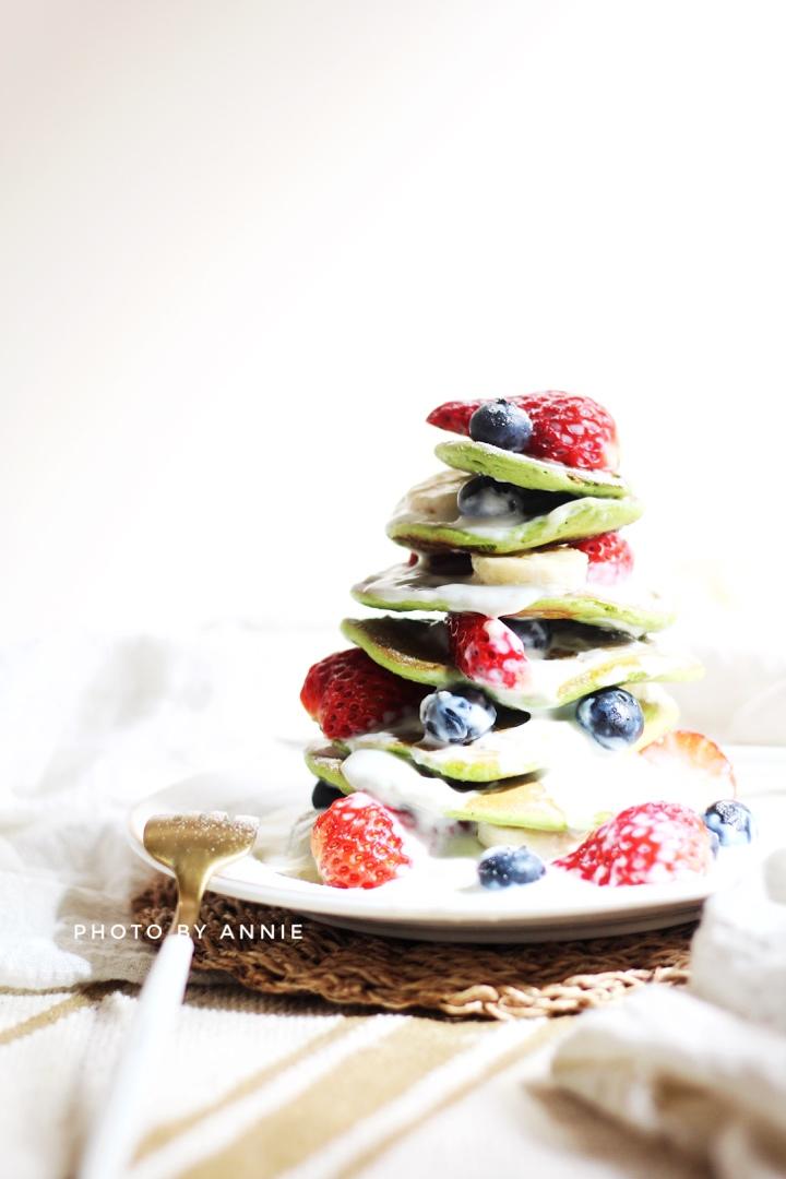 ‼️无需烤箱🌟好吃不胖的圣诞松饼蛋糕🎄