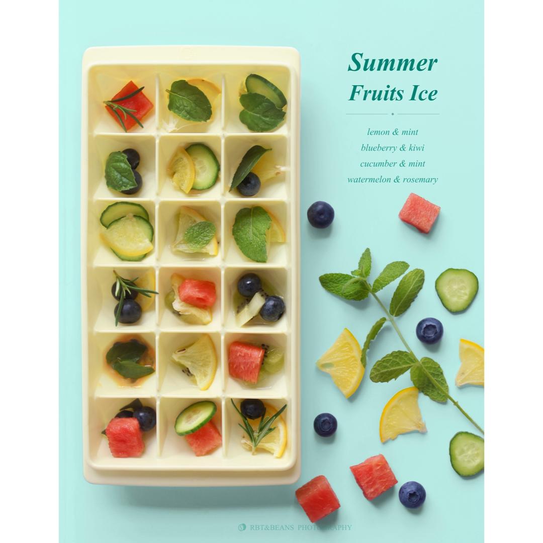 视频【夏日水果香草冰块】