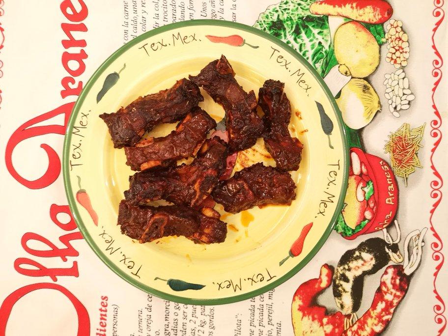 韩式辣酱蒜香烤排骨(肉）