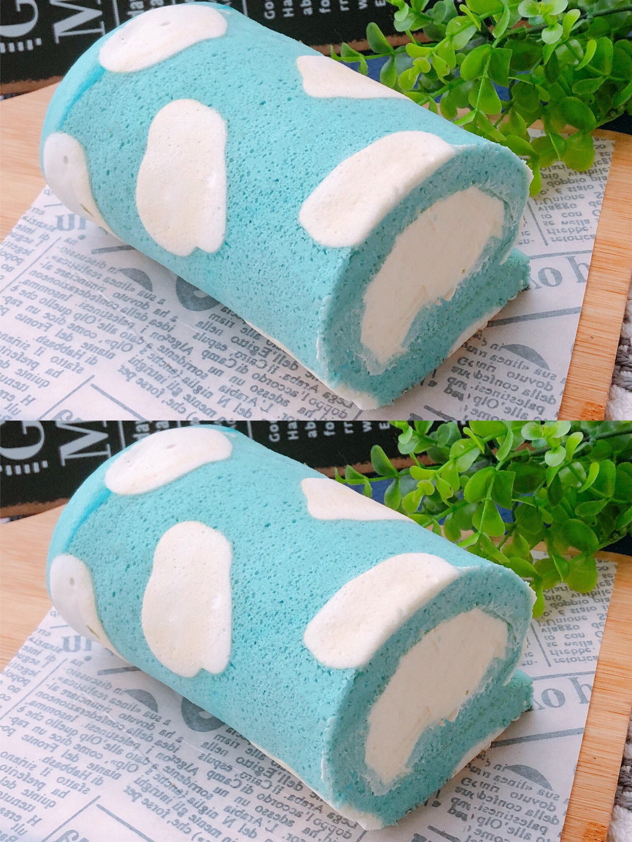 蓝天白云天使蛋糕卷的做法