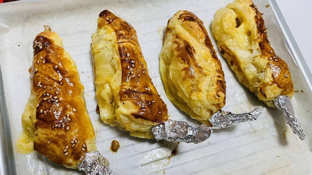 酥到掉渣的芝士酥皮大虾 烤箱美食