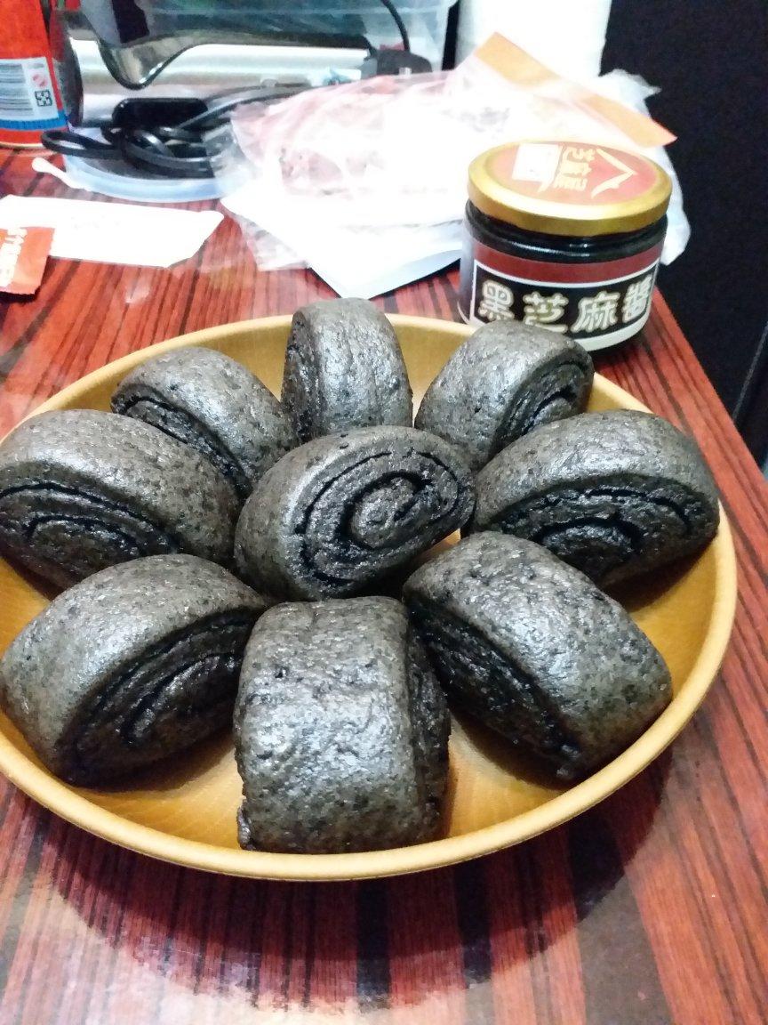 奶香黑芝麻馒头（一次性发酵）